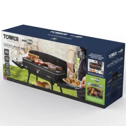 Tower T14028 2200W Indoor And Outdoor Electric BBQ Grill