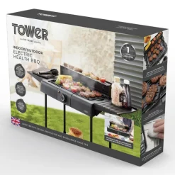 Tower T14049BMR Standing Electric BBQ Grill Black