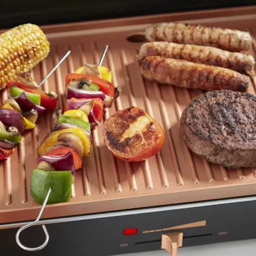 Tower T14028COP 2200W Indoor And Outdoor Electric BBQ Grill Copper