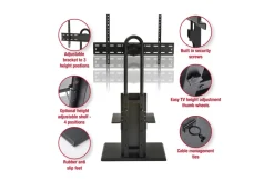 TTAP FS2 Floor Pedestal TV Stand for 32 to 65 Inches TVs Black