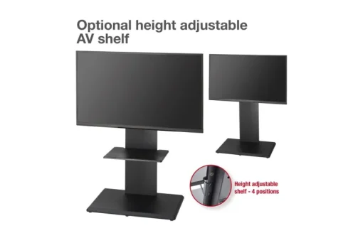 TTAP FS2 Floor Pedestal TV Stand for 32 to 65 Inches TVs Black