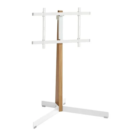 Vogels Comfort TVS 3695 Comfort Series Display Floor Stand 40-77 inch Stand Turn - Oak & White Steel