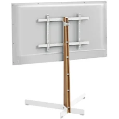 Vogels Comfort TVS 3695 Comfort Series Display Floor Stand 40-77 inch Stand Turn - Oak & White Steel