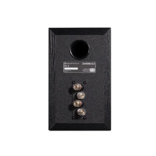Wharfedale Diamond 12.0 Bookshelf speaker Compact 2 way with rear port (Pair) Black Oak