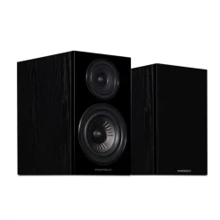 Wharfedale Diamond 12.2 Standmount Bookshelf speaker Compact 2 way (pair) Black Oak