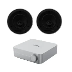 Wiim Amp Silver with Bowers & Wilkins CCM664 Ceiling Speakers Pair Package
