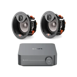 Wiim Amp Space Grey with JBL Studio 26IC In Ceiling Speakers Pair Package