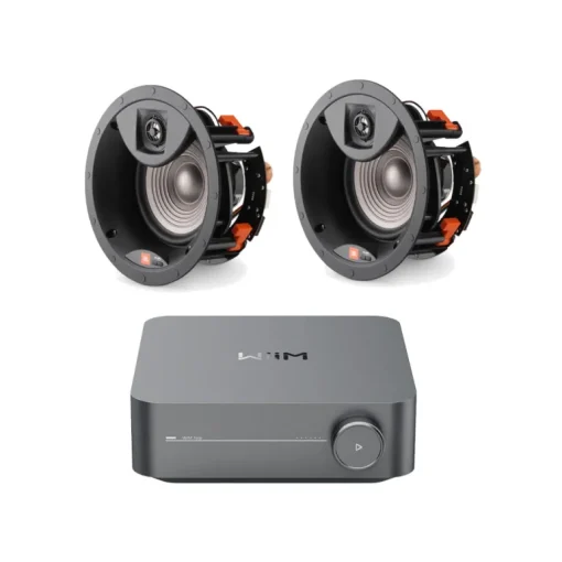 Wiim Amp Space Grey with JBL Studio 26IC In Ceiling Speakers Pair Package