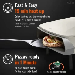 Witt Etna Rotante 16 Inches Pizza Oven with Rotating Turntable Stone