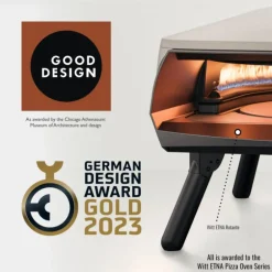 Witt Etna Rotante 16 Inches Pizza Oven with Rotating Turntable Stone